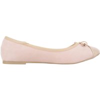 ABSOLUTE FOOTWEAR Women's Slip On Lightweight Smart Casual Formal Ballerina Style Pumps Dolly Shoes in Taupe | Size: 5