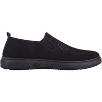 ABSOLUTE FOOTWEAR Men's Mens Slip On Twin Gusset Sport Trainers Shoes, Breathable Material in Black | Size: 11