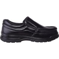 Easy Slip On Faux Leather Twin Gusset Smart School Shoes 9