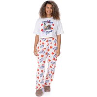Emily In Paris Women's Short Sleeve Long Leg Pyjama Set | Multicoloured | Official Merch | Size: XS