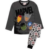 Marvel Boy's Kids Long Sleeve Long Leg Pyjama Set (Grey) in Grey | Size: 3-4 Years