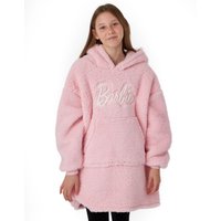Barbie Girl's Kids Blanket Hoodie (Pink) in Pink | Size: 9-13 Years
