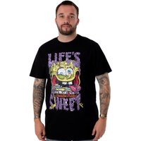 SpongeBob SquarePants Men's Short Sleeved T-Shirt | Black | Official Merch | Size: Medium