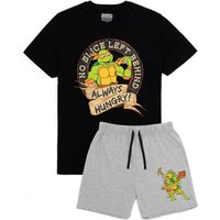 Teenage Mutant Ninja Turtles Men's Short Sleeve Short Leg Pyjama Set | Grey | Official Merch | Size: Medium