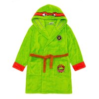 Teenage Mutant Ninja Turtles Boy's Kids Hooded Bathrobe (Green) in Green | Size: 3-4 Years