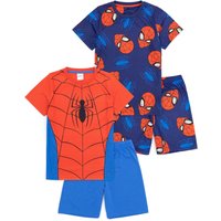 Marvel Boy's Kids Short Sleeve Short Leg Pyjama Set (Blue) in Blue | Size: 9-10 Years