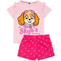 Paw Patrol Girl's Toddler Short Sleeve Short Leg Pyjama Set (Pink) in Pink | Size: 3-4 Years