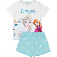 Disney Girl's Kids Short Sleeve Short Leg Pyjama Set (Blue AOP) in Blue | Size: 4-5 Years
