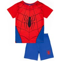 Disney Boy's Kids Short Sleeve Short Leg Pyjama Set (Blue/Red) in Blue | Size: 4-5 Years