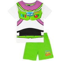 Disney Boy's Kids Short Sleeve Short Leg Pyjama Set (Green) in Green | Size: 4-5 Years