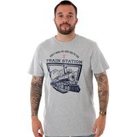 Yellowstone Men's Short Sleeved T-Shirt | Grey Marl | Official Merch | Size: Small