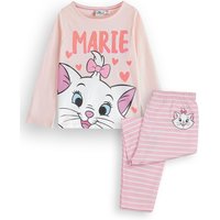 Disney Girl's Kids Long Sleeve Long Leg Pyjama Set (Pink) in Pink | Size: 7-8 Years