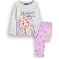 Disney Girl's Kids Long Sleeve Long Leg Pyjama Set (Purple AOP) in Purple | Size: 4-5 Years