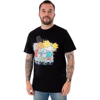 Hey Arnold Short Sleeved T-Shirt | Black | Official Merch | Size: 2XL