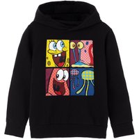 SpongeBob SquarePants Kids Hoodie (Black) in Black | Size: 5-6 Years