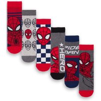 Marvel Men's Calf Socks Set of 6 | Multicoloured | Official Merch | Size: 13-2