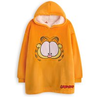 Garfield Kids Blanket Hoodie (Orange) in Orange | Size: 6-8 Years