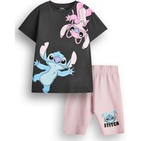 Disney Girl's Kids T-Shirt & Shorts Set (Multi) | Size: 11-12 Years