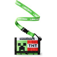 Minecraft Boy's Kids Strap Wallet (Green) in Green