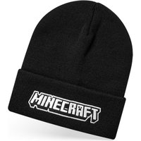 Minecraft Boy's Kids Beanie Hat (Black) in Black