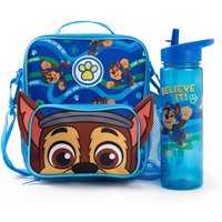 Paw Patrol Boy's Kids Lunch Bag & Bottle Set (Blue) in Blue