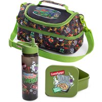 Teenage Mutant Ninja Turtles Boy's Kids Lunch Bag, Lunch Box & Bottle Set (Green) in Green