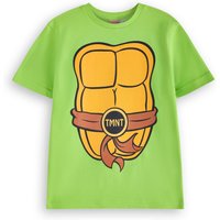 Teenage Mutant Ninja Turtles Boy's Kids Short Sleeved T-Shirt (Green) in Green | Size: 11-12 Years