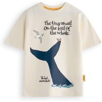 Gruffalo & Friends The Snail & The Whale Short Sleeved T-Shirt | Unisex Kids Beige | Officially Licensed Merch | Size: 5-6 Years