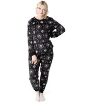 Disney Women's Long Sleeve Long Leg Pyjama Set | Black | Official Merch | Size: 2XL