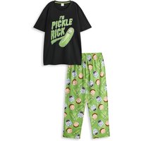 Rick & Morty Men's Short Sleeve Long Leg Pyjama Set | Multicoloured | Official Merch | Size: 2XL