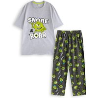 Disney Men's Short Sleeve Long Leg Pyjama Set | Multicoloured | Official Merch | Size: 2XL