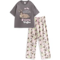 Shrek Women's Short Sleeve Long Leg Pyjama Set | Multicoloured | Official Merch | Size: XL
