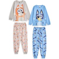 Bluey Kids Multi-Pack of 2 Long Sleeve Long Leg Pyjama Set (Multicoloured) | Size: 2-3 Years