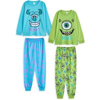 Disney Boy's Kids Multi-Pack of 2 Long Sleeve Long Leg Pyjama Set (Multicoloured) | Size: 6-7 Years