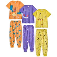 Pack 3 Short Sleeve Long Leg Pyjama Set