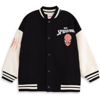 Marvel Boy's Kids Varsity Jacket (Black) in Black | Size: 7-8 Years