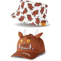 Gruffalo & Friends Boy's Kids Bucket Hat & Cap Set (Brown) in Brown