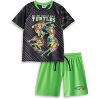 Teenage Mutant Ninja Turtles Boy's Kids Football Kit (Black) in Black | Size: 4-5 Years