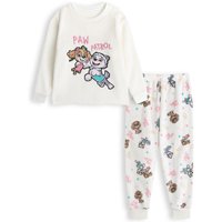 Long Sleeve Long Leg Pyjama Set White m