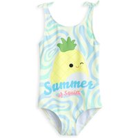 Squishmallows Girl's Kids 1 Piece Swimming Costume (Yellow) in Yellow | Size: 8-9 Years