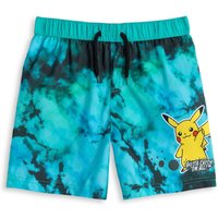 Pokemon Boy's Kids Swim Shorts (Green) in Green | Size: 11-12 Years