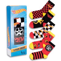 Hot Wheels Boy's Kids Calf Socks Set of 5 (Multicoloured) | Size: 6-8.5