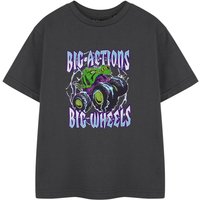 Hot Wheels Boy's Kids Short Sleeved T-Shirt (Grey) in Grey | Size: 5-6 Years