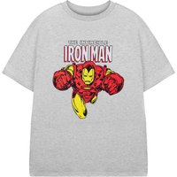 Marvel Boy's Kids Short Sleeved T-Shirt (Grey Marl) in Grey | Size: 11-12 Years