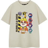 Paw Patrol Boy's Kids Short Sleeved T-Shirt (Oatmeal) in Beige | Size: 2-3 Years