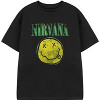 Nirvana Kids Short Sleeved T-Shirt (Black) in Black | Size: 13-14 Years