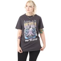 Disney Women's Short Sleeved T-Shirt | Charcoal | Official Merch in Grey | Size: 3XL