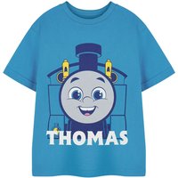 Thomas & Friends Boy's Kids Short Sleeved T-Shirt (Blue) in Blue | Size: 5-6 Years
