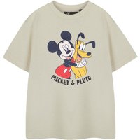 Disney Boy's Kids Short Sleeved T-Shirt (Oatmeal) in Beige | Size: 2-3 Years