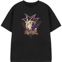 YU-GI-OH! Boy's Kids Short Sleeved T-Shirt (Black) in Black | Size: 13-14 Years